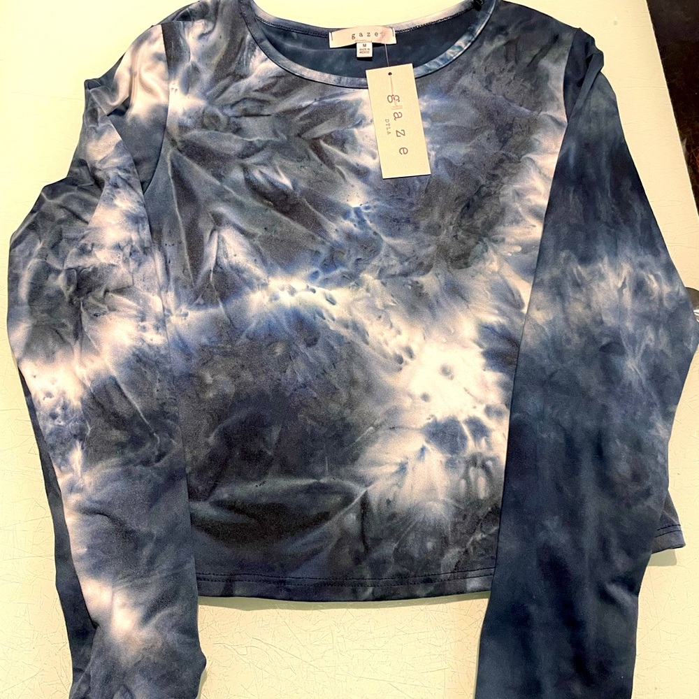 Gaze DTLA NWT Size M crop tie dye